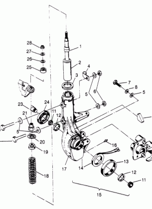 FRONT STRUT ASSEMBLY 4x4 300 W948130 (4926762676B004)