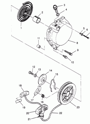 RECOIL STARTER 4x4 300 W948130 (4926762676D002)