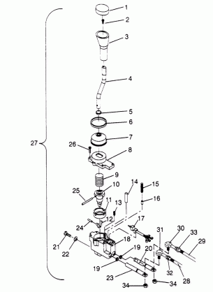 SHIFT LINKAGE ASSEMBLY 4x4 300 W948130 (4926762676C006)