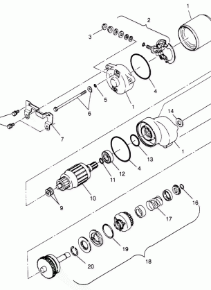 STARTING MOTOR 4x4 300 W948130 (4926762676D001)