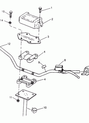 STEERING - HANDLEBAR 4x4 300 W948130 (4926762676B007)