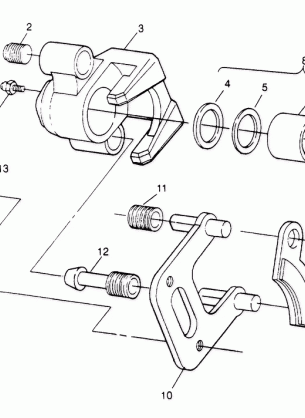 FRONT BRAKE ASSEMBLY 4x4 300 W948130 (4926762676B006)