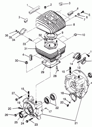 CRANKCASE and CYLINDER - W948527 (4926822682C005)