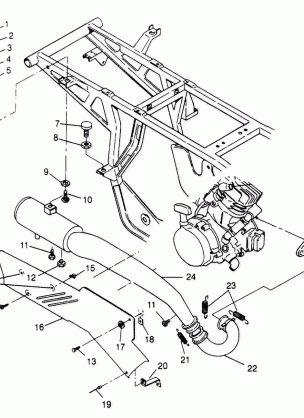 EXHAUST SYSTEM  4X4 400L W948140 (4926772677A010)