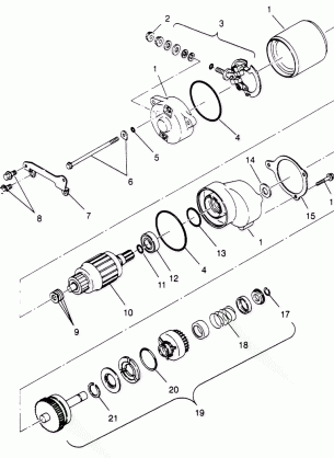 STARTING MOTOR  4X4 400L W948140 (4926772677D004)