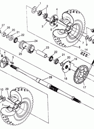 REAR WHEEL DRIVE ASSEMBLY - W948527 (4926822682C001)