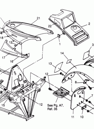 FRONT CAB ASSEMBLY  4X4 400L W948140 (4926772677A005)