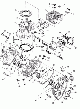 CRANKCASE and CYLINDER Sport 400L W948540 (4927232723C007)