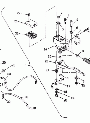 CONTROLS - MASTER CYLINDER / BRAKE LINE Trail Boss W948527 (4926822682B007)