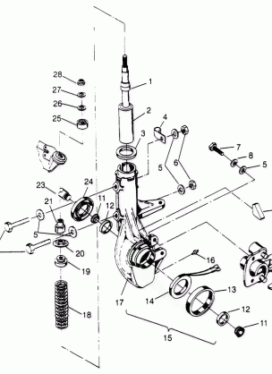 FRONT STRUT ASSEMBLY 6x6 300 W948730 (4926792679B004)