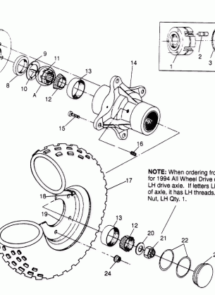 FRONT WHEEL ASSEMBLY 6x6 300 W948730 (4926792679B005)