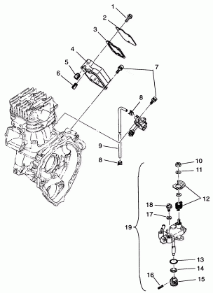 OIL PUMP Sportsman 4x4 W948040 (4926842684D001)