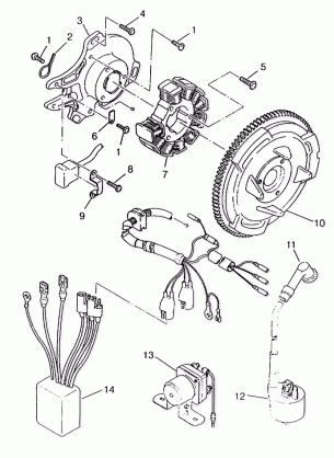 MAGNETO ASSEMBLY 6x6 400L SWEDISH S948740 and  NORWEGIAN N948740 (4926812681055A)