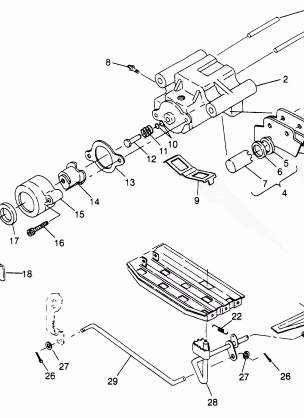 REAR BRAKE ASSEMBLY Sportsman 4x4 W948040 (4926842684C004)