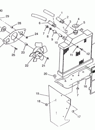 COOLING SYSTEM 6x6 400L SWEDISH S948740 and  NORWEGIAN N948740 (4926812681007A)