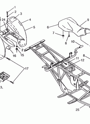 REAR CAB ASSEMBLY 6x6 400L SWEDISH S948740 and  NORWEGIAN N948740 (4926812681002A)