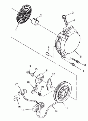 RECOIL STARTER 6x6 400L SWEDISH S948740 and  NORWEGIAN N948740 (4926812681053A)