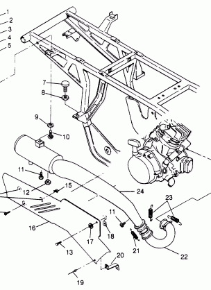 EXHAUST SYSTEM Sportsman 4x4 W948040 (4926842684A010)