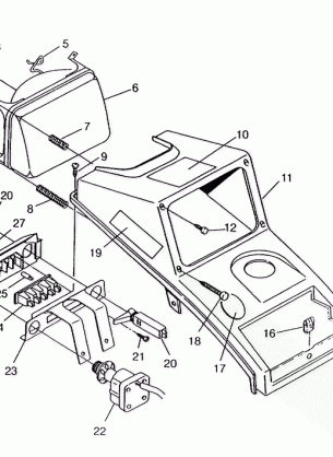 HEADLIGHT ASSEMBLY 6x6 400L SWEDISH S948740 and  NORWEGIAN N948740 (4926812681011A)