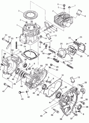 CRANKCASE and CYLINDER SWEDISH 4x4 400L S948140 (4926912691C012)