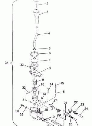 SHIFT LINKAGE ASSEMBLY SWEDISH 4x4 400L S948140 (4926912691C007)