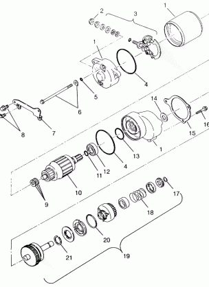 STARTING MOTOR SWEDISH 4x4 400L S948140 (4926912691D005)