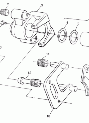 FRONT BRAKE ASSEMBLY SWEDISH 4x4 400L S948140 (4926912691B007)