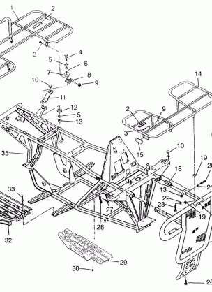 BUMPER / RACK MOUNTING SWEDISH 4x4 400L S948140 (4926912691A008)