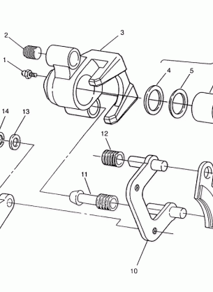 MIDDLE AXLE BRAKE ASSEMBLY 6x6 400L SWEDISH S948740 and  NORWEGIAN N948740 (4926812681026A)