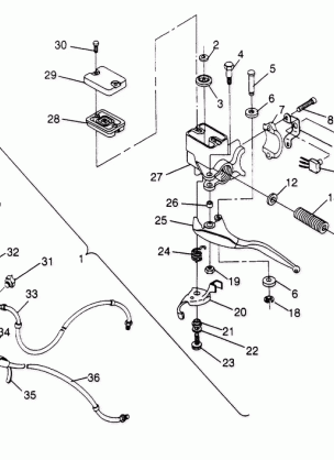 CONTROLS - MASTER CYLINDER / BRAKE LINE Trail Blazer W947221 (4926832683B007)