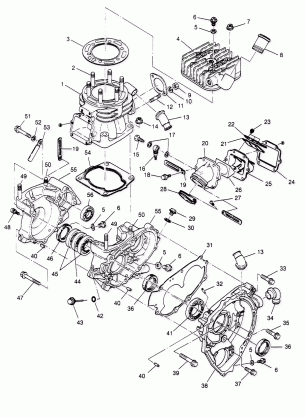 CRANKCASE and CYLINDER 2x4 400L W947540 (4926752675C007)