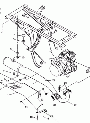 EXHAUST SYSTEM 2x4 300 W947530 (4926742674A009)