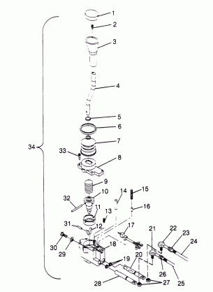 SHIFT LINKAGE ASSEMBLY 2x4 400L W947540 (4926752675C002)