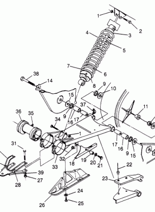 SWING ARM / SHOCK MOUNTING Sportsman 4x4 W948040 (4926842684B013)