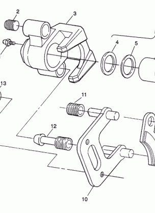 FRONT BRAKE ASSEMBLY 4X4 350L W938139 (4924052405016A)