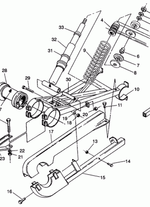 SWING ARM WELDMENT (REAR) 6X6 350L W938739 (4924062406037A)