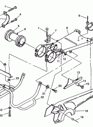 SWING ARM / GUARD MOUNTING 6X6 350L W938739 (4924062406029A)