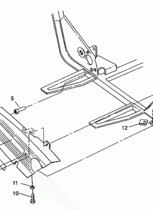 CHAIN COVER ASSEMBLY 6X6 350L S938739 (4924362436035A)