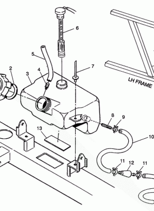 OIL TANK ASSEMBLY  6X6 350L S938739 (4924362436009A)