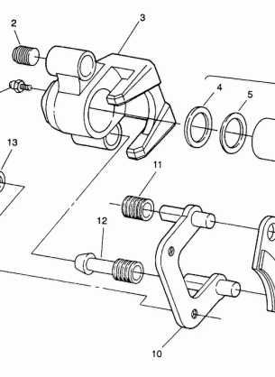 FRONT BRAKE ASSEMBLY Trail Blazer W937221 (4924082408012A)