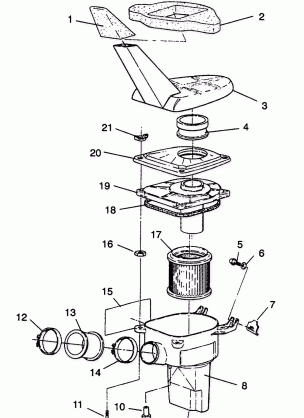 AIR BOX ASSEMBLY 6X6 350L S938739 (4924362436011A)