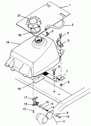 FUEL TANK ASSEMBLY Trail Blazer W937221 (4924082408006A)