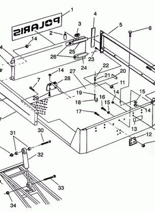 REAR BED MOUNTING 6X6 350L W938739 (4924062406004A)