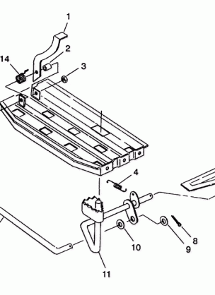 BRAKE PEDAL MOUNTING 6X6 350L S938739 (4924362436042A)