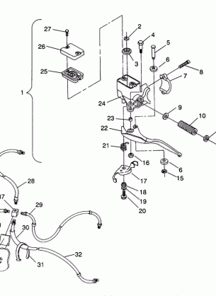 CONTROLS - MASTER CYLINDER / BRAKE LINE Sportsman 4X4  /  W938039 (4926382638021A)