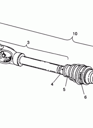 CV JOINT Sportsman 4X4  /  W938039 (4926382638013A)