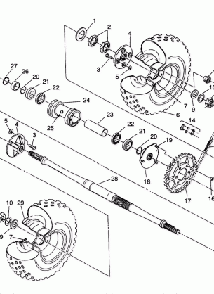 REAR WHEEL DRIVE ASSEMBLY Sportsman 4X4  /  W938039 (4926382638030A)