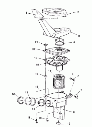 AIR BOX ASSEMBLY Sportsman 4X4  /  W938039 (4926382638010A)