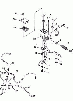 CONTROLS - MASTER CYLINDER / BRAKE LINE 2X4 350L W937539 (4924032403018A)