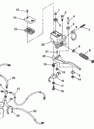 CONTROLS - MASTER CYLINDER / BRAKE LINE 4X4 250 W938127 (4924042404020A)